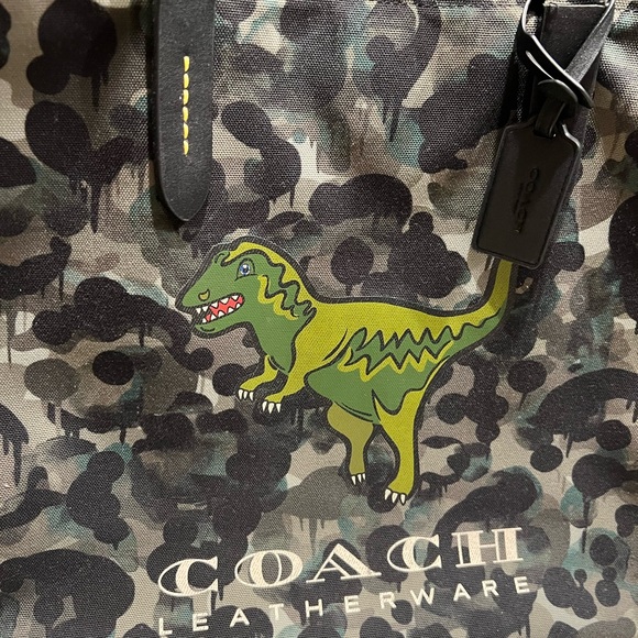 COACH Camo Tote with Rexy - Picture 3 of 9